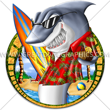 Download Error - Surf Shark Cartoon (363x385)