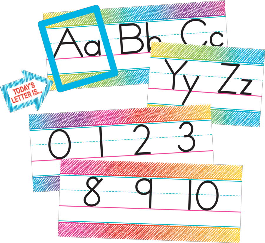 Tcr 3052 Colorful Scribble Alphabet Bbs - Paper (900x900)