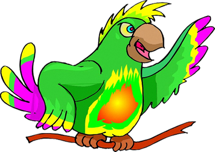 Free Gif Animation Free Clip Arts Download - Animated Parrot (748x530)