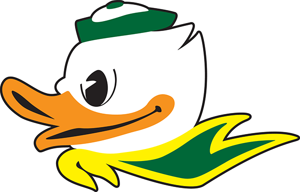 F Fbu Clipart - U Of O Duck (600x384)