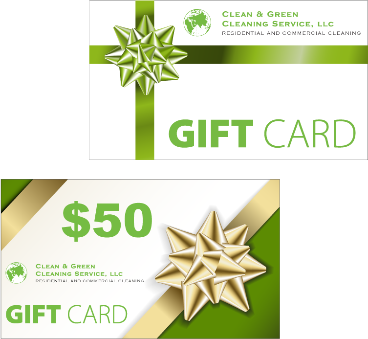 Gift Certificate For Services - Gift Card For Cleaning Service (800x746)