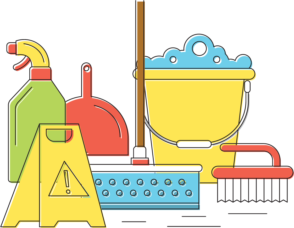 Spring Cleaning Clip Art - Cleaning (1400x980)