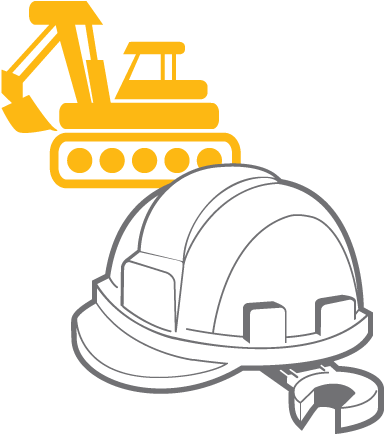 Drawing Of A Hardhat And Tools - Northbridge Insurance (432x468)
