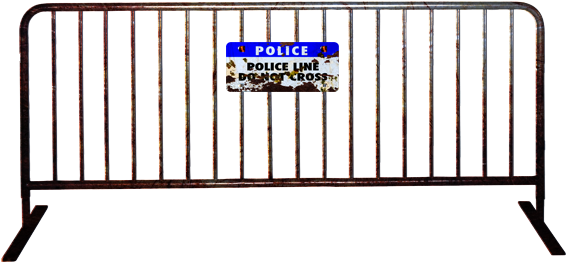 Police Crowd Barricade By Fearoftheblackwolf - Barricade Measurements (600x371)