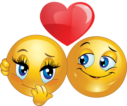 Lovely Couple Smiley Emoticon - Smiley Love (512x428)