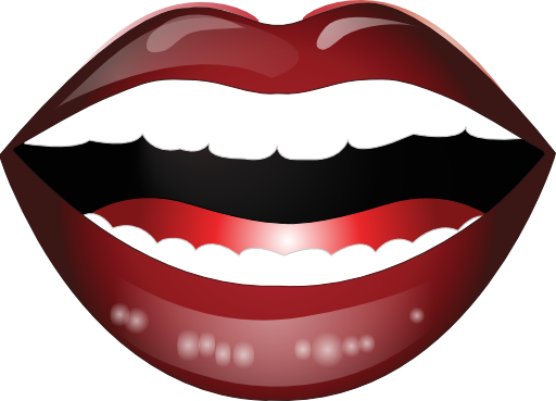 Smiley Clipart Mouth - Mouth (512x369)