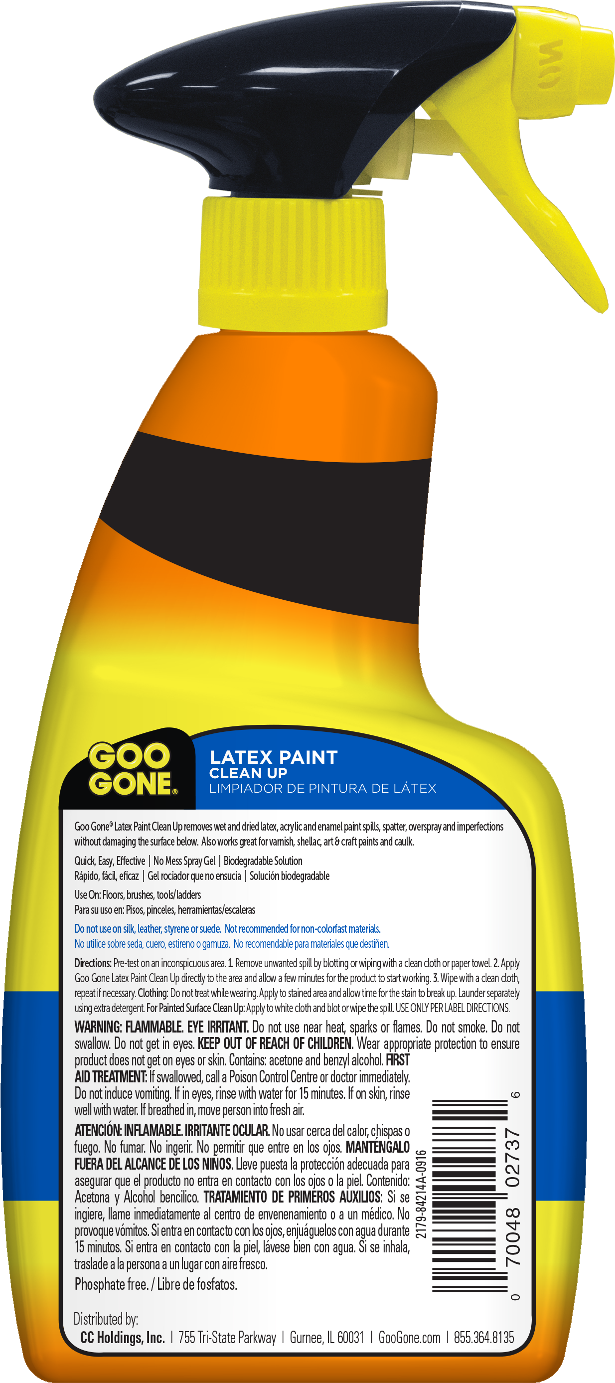 Goo Gone Latex Paint Clean-up, Perfect For Spills And - Goo Gone Kitchen Degreaser, 14 Fl Oz (2843x2843)