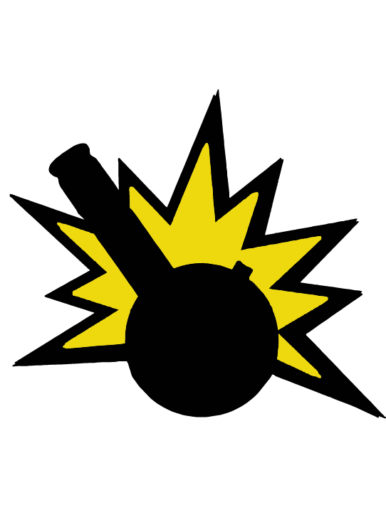 Best Bongs On-line - Explosion Clip Art (542x741)
