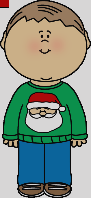 Sweater Clip Art Free Clipart Santa Shirt - Christmas Jumper Clip Art (315x687)