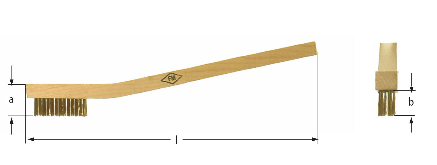 Brush, Spark-plug Cleaning - Wood (1525x575)