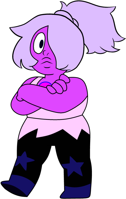 You Know What I'm Glad Amethyst's Gem Doesn't Match - Steven Universe Png (537x810)