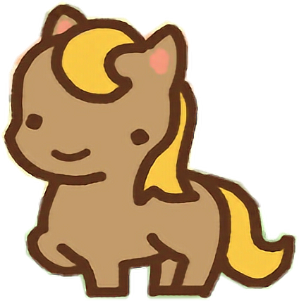 Clawbert Cute Kawaii Cartoon Horse Pony Mlp Twilight - Horse (424x428)