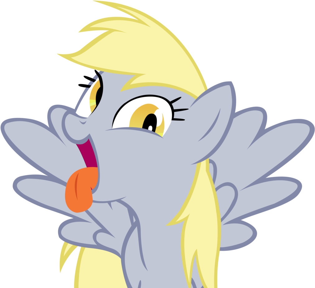 Derpy Hooves Making A Silly Face By Internetianer On - Mlp Rainbow Dash Derp Face (1024x1024)
