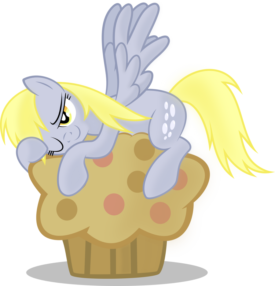 Derpy Hooves - Derpy Hooves With A Muffin (900x935)