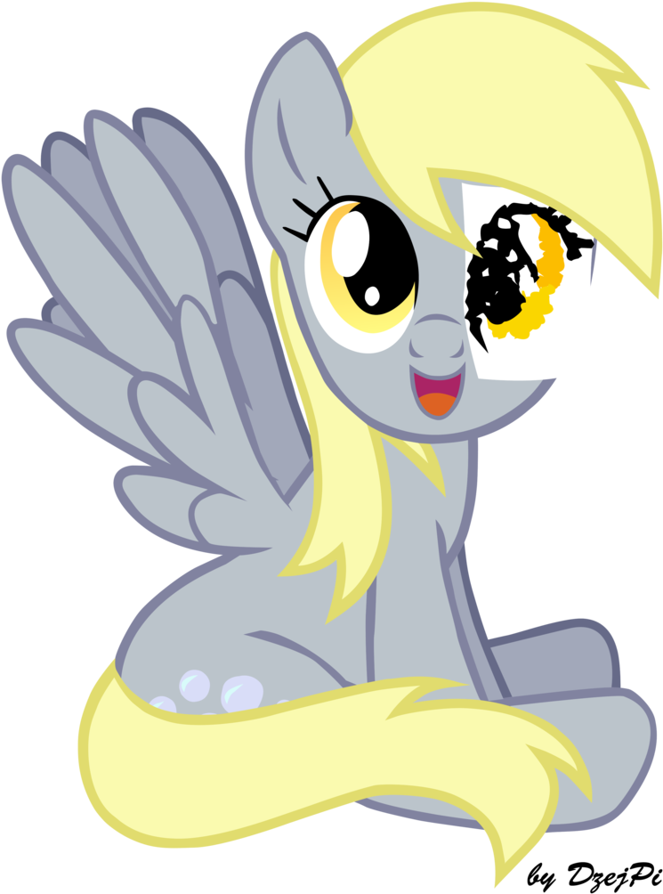 Derpy Hooves With Paper Eye By Dzejpi - Derpy Hooves Eyes Fixed (768x1041)