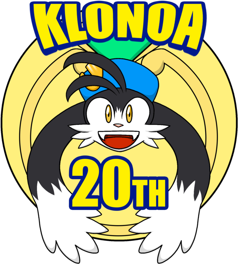 Klonoa 20th Anniversary Logo By Chris-draws - Klonoa (864x925)