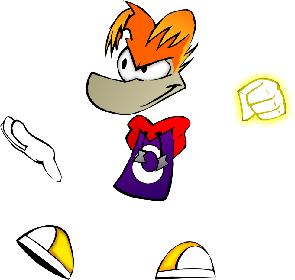 Rayman 20th Anniversary By Dhw By Datdhw - Rayman 20th Anniversary By Dhw By Datdhw (1024x1024)