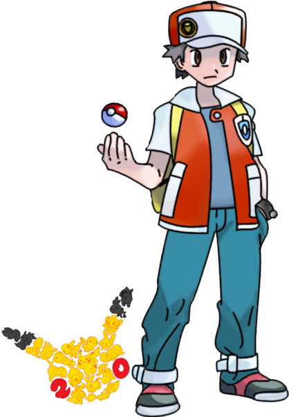 Pokemon 20th Anniversary - Pokemon 20th Anniversary Red (615x615)