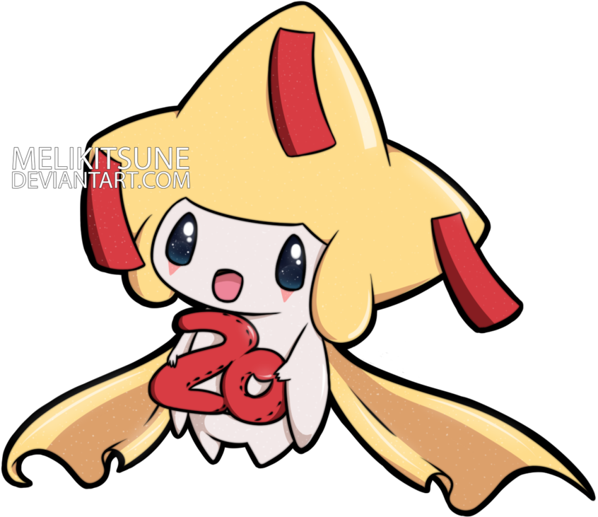 [20th Anniversary] Shiny Jirachi Speedpaint By Melikitsune - Jirachi (900x773)