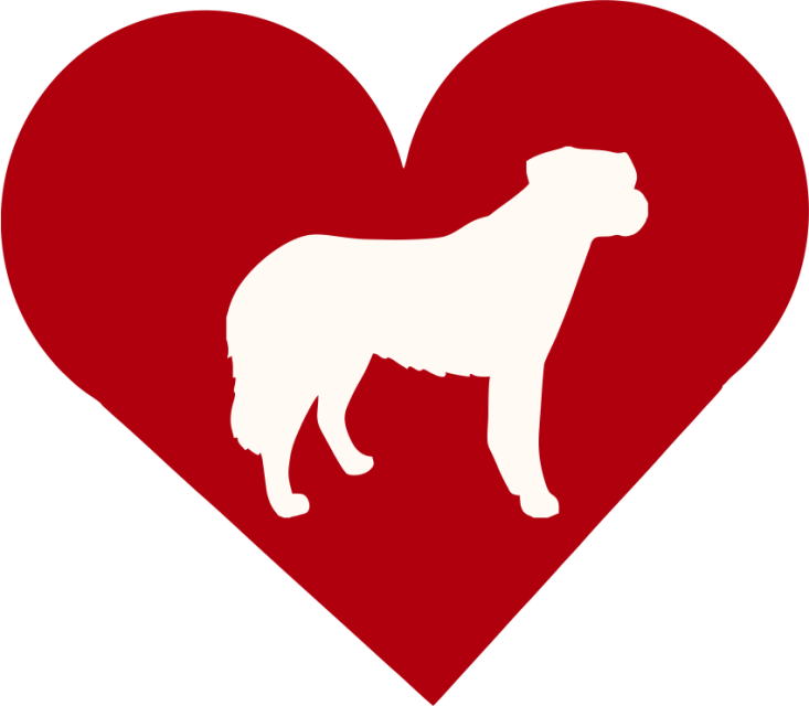Anatolian Shepherd Dog In Heart Outdoor Vinyl Silhouette - Canaan Dog (733x640)