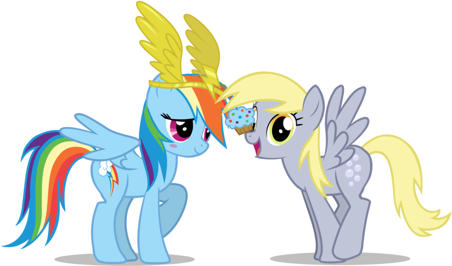 Rainbow Dash Derpy Hooves Pony Mammal Cartoon Vertebrate - Applejack And Rainbow Dash (900x546)