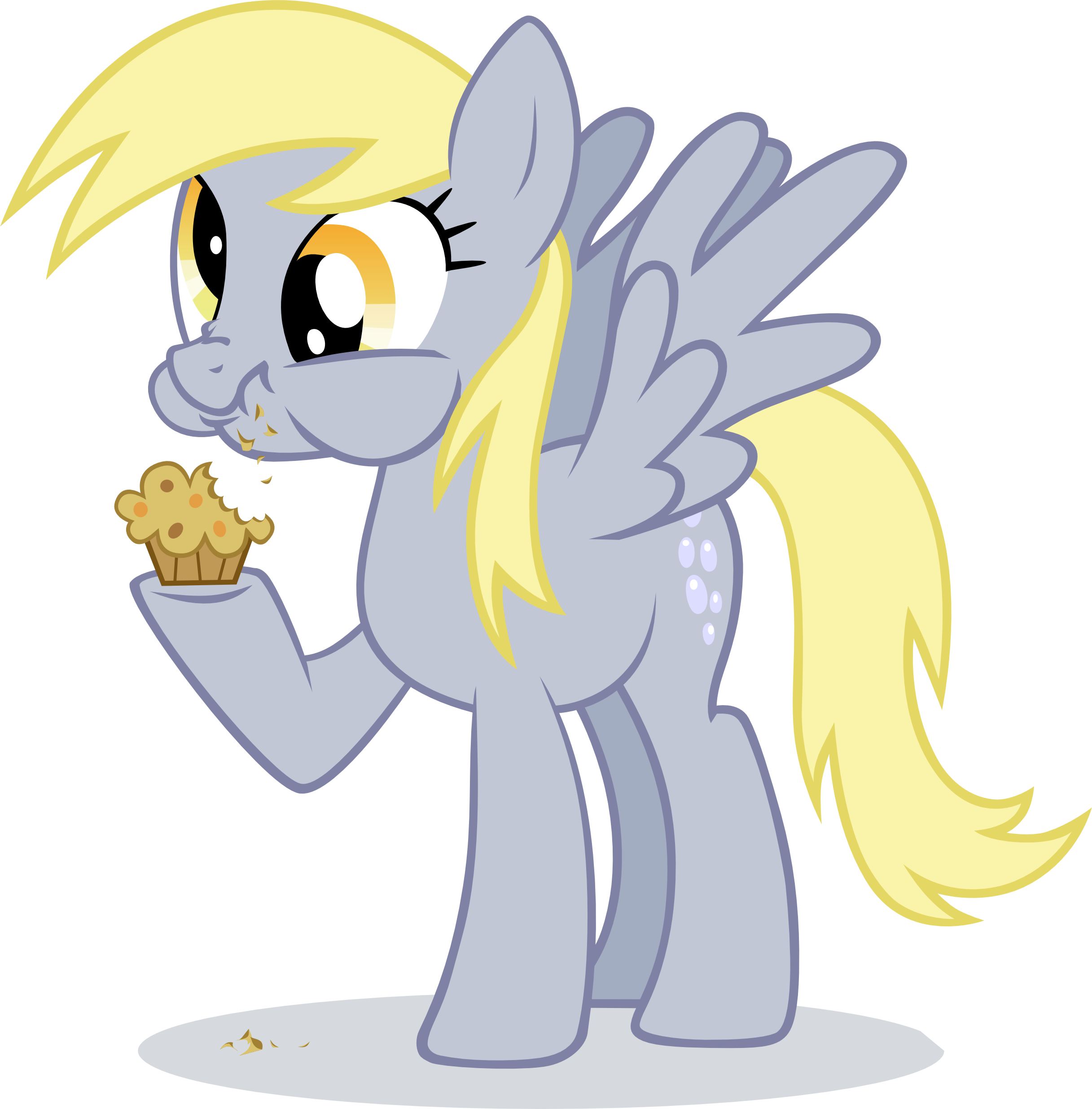 Derpy Hooves Eating Muffin By Ininko-d53o4zo - My Little Pony Derpy.