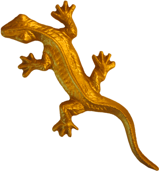 Lizard Paperweight - Iwgac 0170s-04105 Cast Iron Gecko Figure Set Of 2 (600x600)