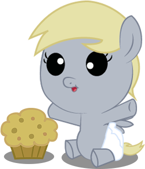 Convoykaiser, Baby, Baby Pony, Derpy Hooves, Diaper, - Derpy Hooves (528x434)