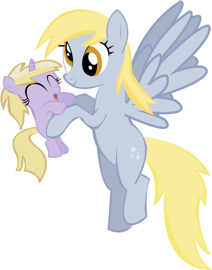 Derpy Hooves And Dinky By Joemasterpencil - Derpy And Dinky Hooves (900x1163)