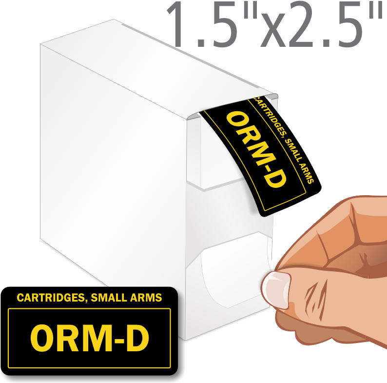Cartridges, Small Arms Orm-d Label Dispenser - 500 Orm-d Consumer Commodity Labels (blue), 500 Labels, (800x800)