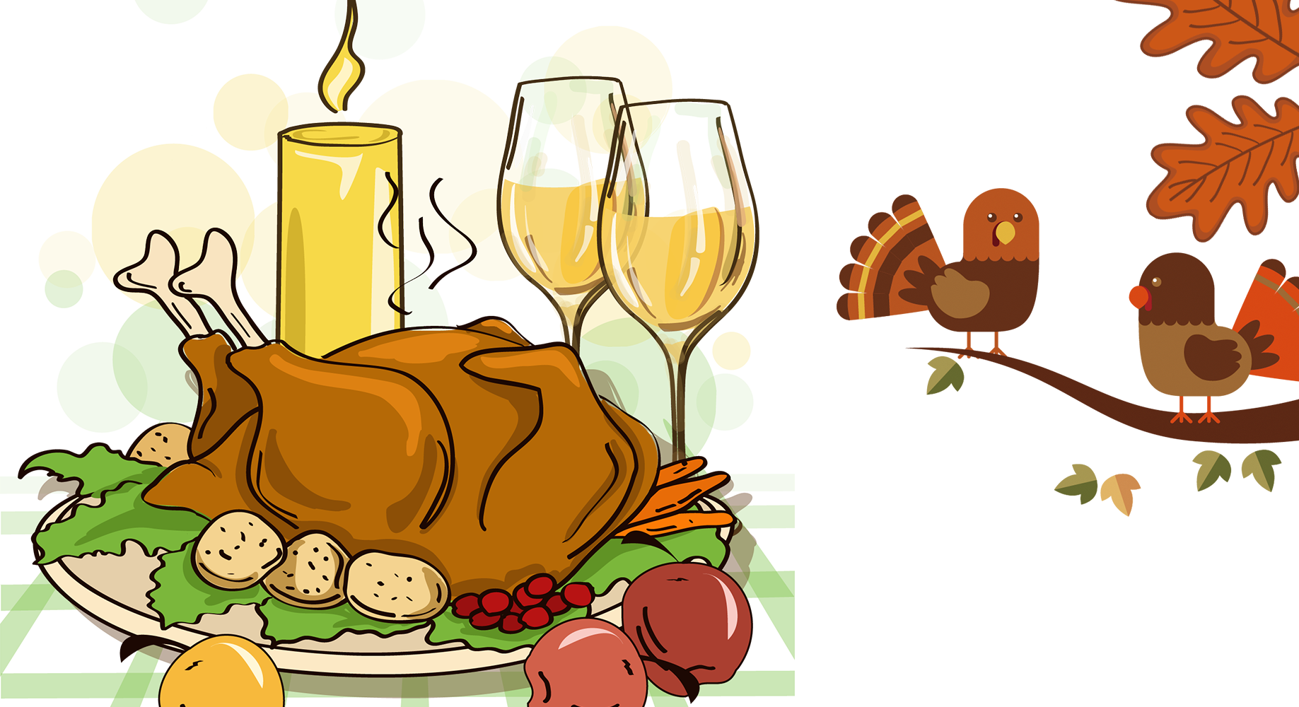 Turkey Meat Thanksgiving Dinner Cartoon - Pictuer Of Turkey For Thanksgiving Cartoon (1837x1000)