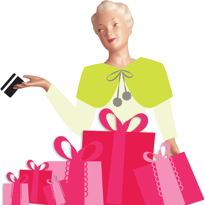 Large A Hero Mannequin With Presents - Clip Art (728x700)