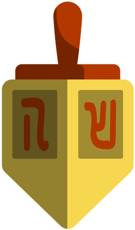 Yellow Dreidel Icon Transparent Png - Dreidel (512x512)