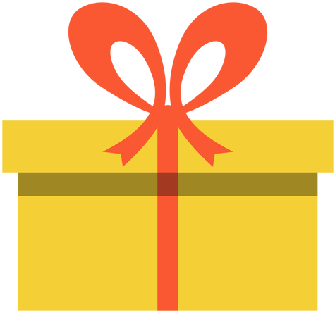 Hanukkah Yellow Present Box Transparent Png - Hanukkah (512x512)