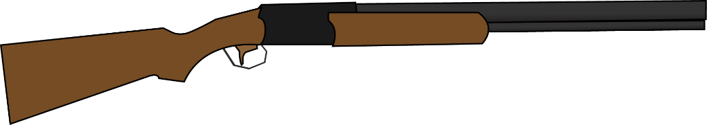 Drawn Shotgun Cartoon - Cartoon Transparent Shotgun (1024x182)