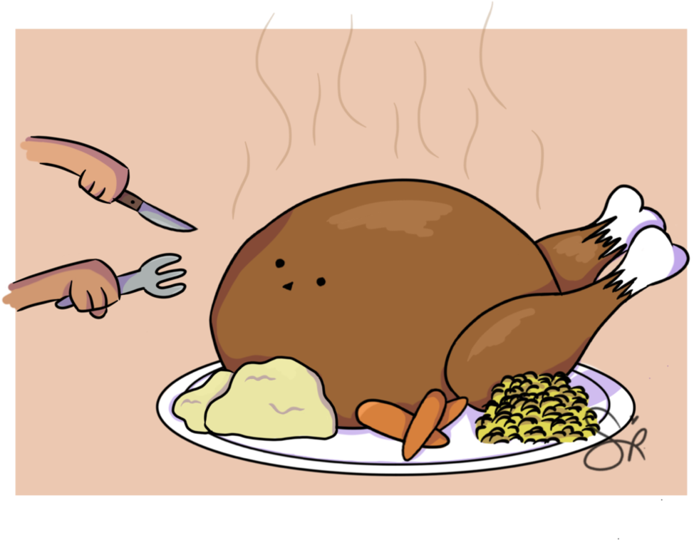 Happy Thanksgiving By Surprisepop - Cartoon (1007x793)