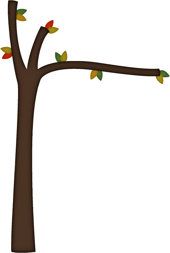 Branch Tree Cartoon Clip Art - Tree Branch Cartoon Png (585x870)
