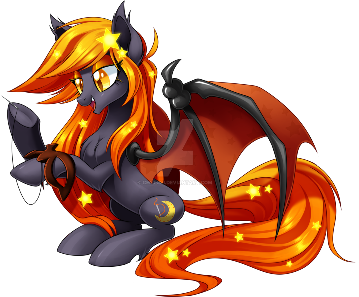 Centchi, Bat Pony, Bat Pony Oc, Female, Mare, Obtrusive - Illustration (1213x1024)