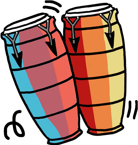 Conga Drum Clipart (500x499)