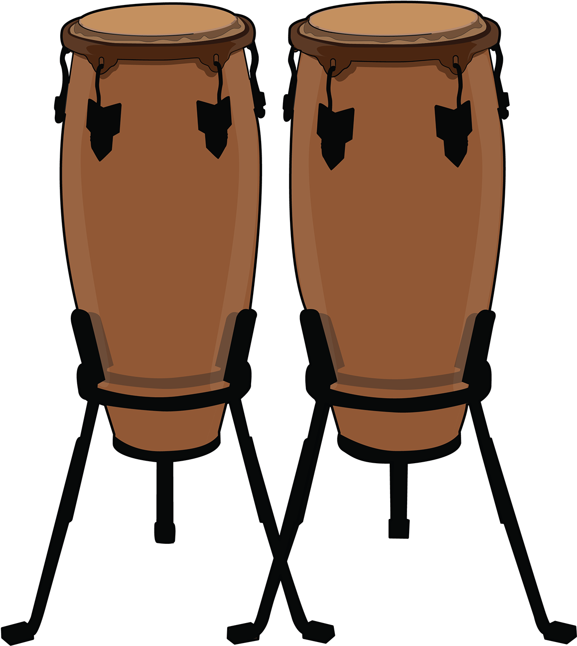 Instrument Clip Art - Meinl Headliner Range Congas (1400x1518)