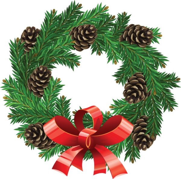 Https - //www - Google - Ca/searchq=wreath Png Tubes - Christmas Wreath Vector Art (600x592)