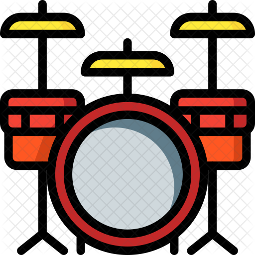 Drums Icon - Percussion (512x512)