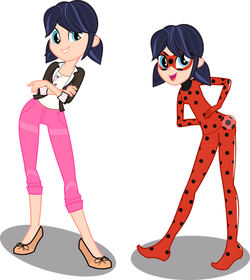 Eqg Marinette And Ladybug By Orin331 On Deviantart - Miraculous Ladybug Mlp Eg (846x945)