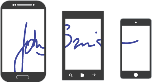 Image - Mobile Signature Icon Png (496x270)