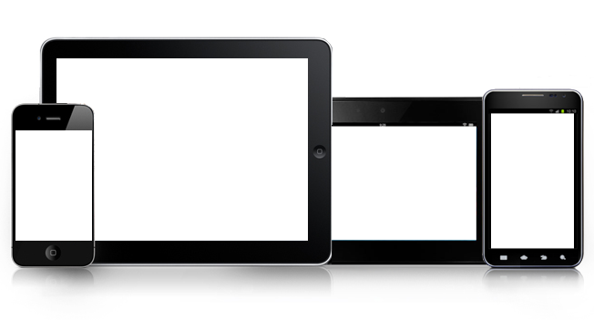 Computer Tablet Phone Icon - Pc Tablet Phone Png (652x351)
