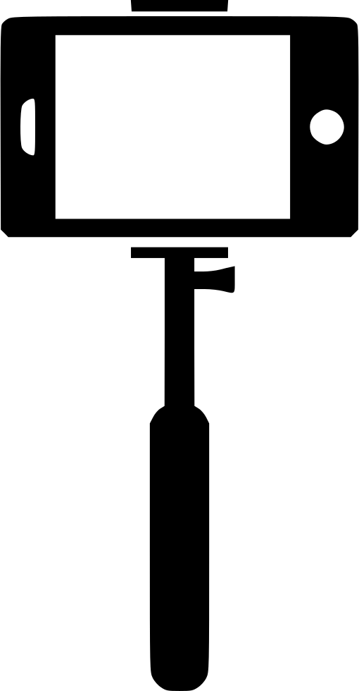 Selfie Stick Smartphone Auto Photo Comments - Selfie Stick Clipart Transparent (510x980)
