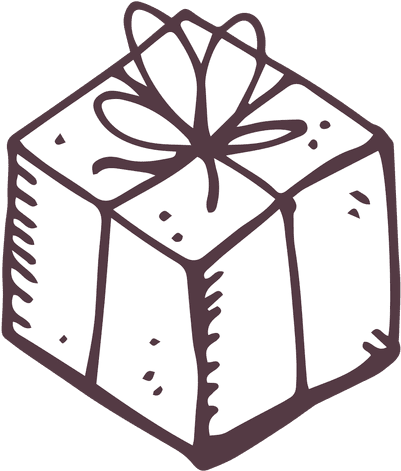 Drawn Gift Transparent - Dibujo De Caja Png (512x512)
