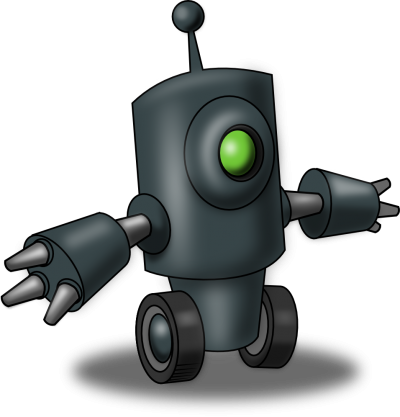 Robot Clipart Eye - Creative Commons Robot (400x417)
