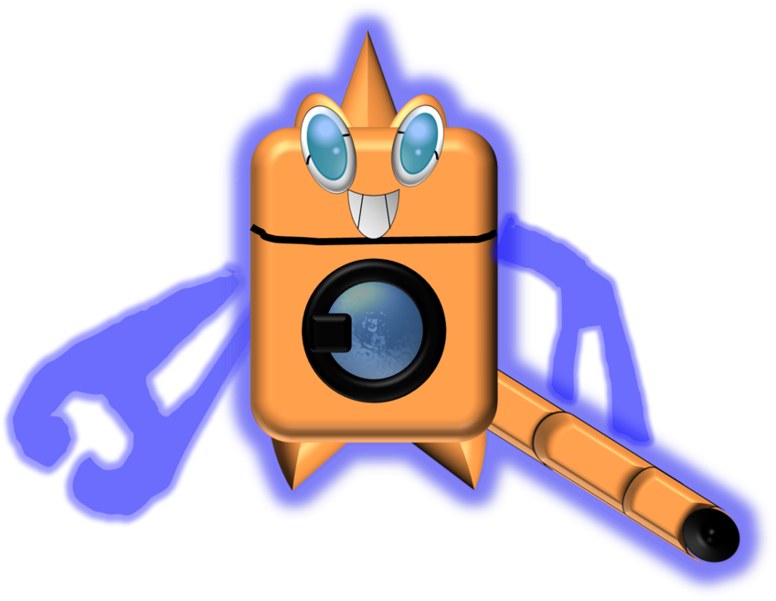 3d Wash Rotom By Rotommowtom - 3d Wash Rotom By Rotommowtom (900x705)