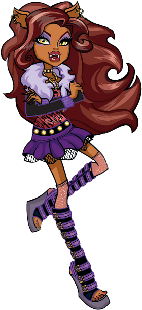 Monster High Bigest Book - Monster High Clawdeen Wolf Png (471x620)